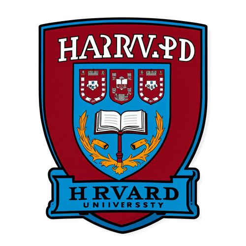 Adesivo da Universidade Harvard