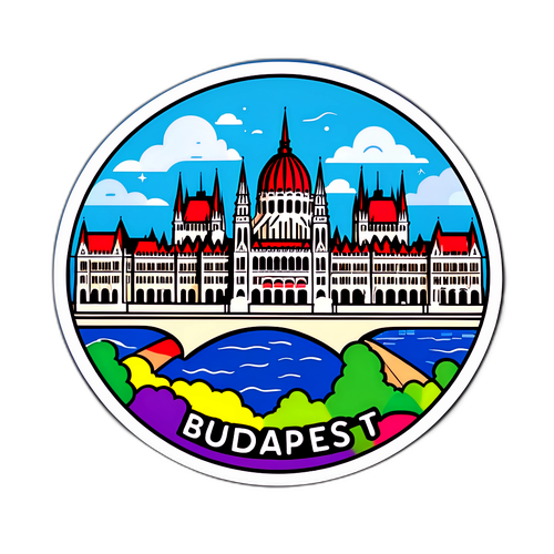 Символічний дизайн зображення Будапешта