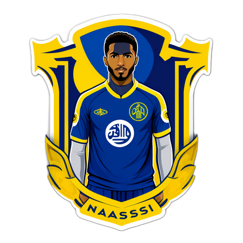 สติกเกอร์นักเตะ Al-Nassr สวมชุดทอง