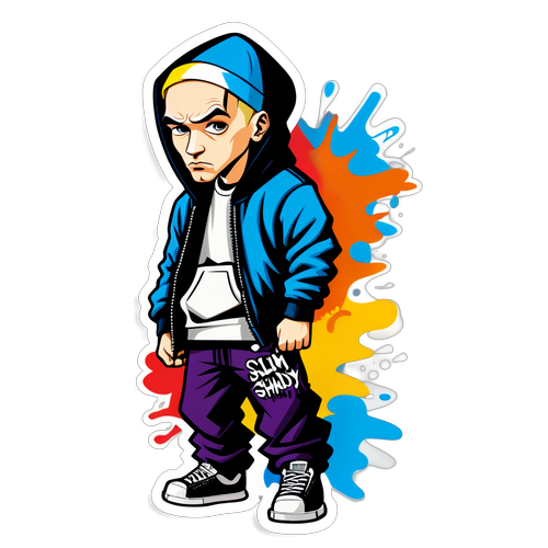 Chocerende Kunst: Til Døden av Slim Shady - Eminems Alter Ego i Graffiti Parlør!