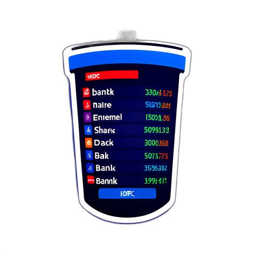 एचडीएफसी बैंक शेयर मूल्य स्टीकर