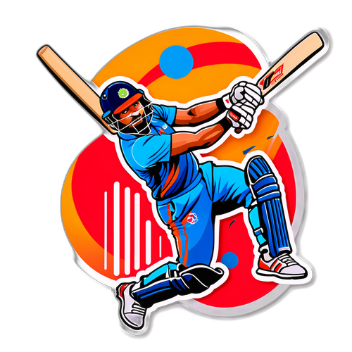 Reka Bentuk Sticker Dinamik Rishabh Pant