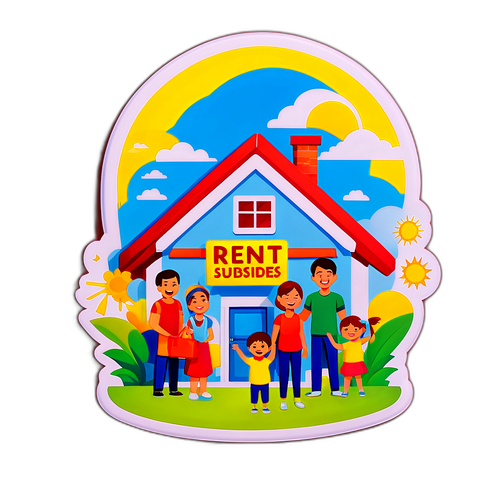 Σπίτι με Σημάδι 'Επιδοτήσεις Ενοικίων'