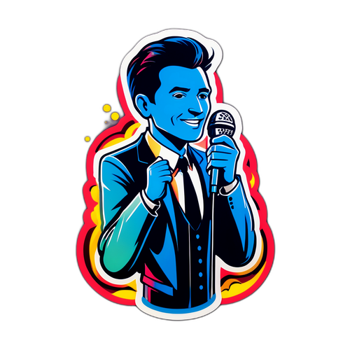 Stylizovaný stickers Ondřeje Novotného