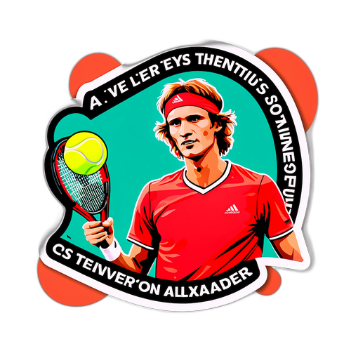 Sticker Motivazionale di Tennis