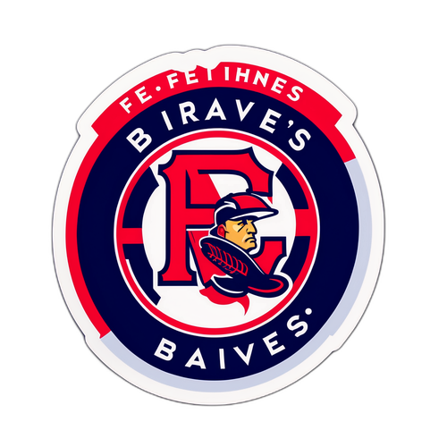 Fuentes Braves Bold Logo Sticker
