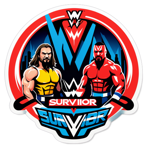 Reka Bentuk Futuristik Logo WWE Survivor Series 2024