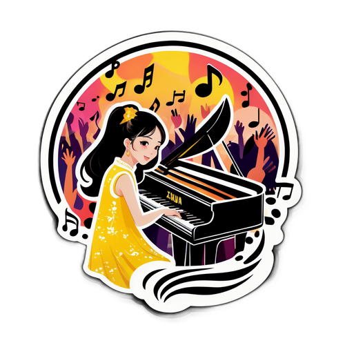 魏如萱的音樂魅力貼紙