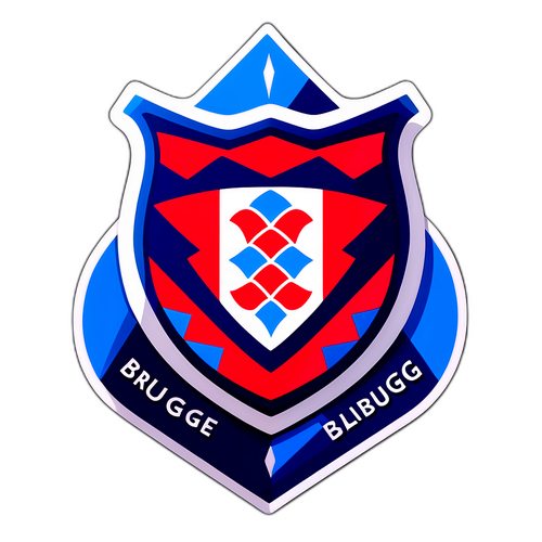 Ilustrasi Abstrak Club Brugge dan RB Salzburg