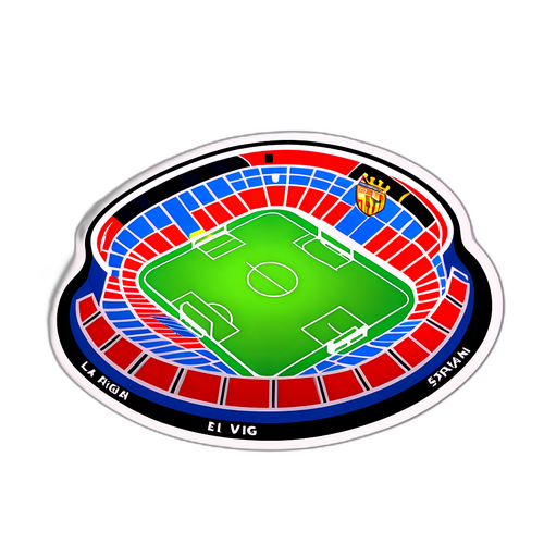 Ein aufregendes La Liga Stadion mit leidenschaftlichen Fans