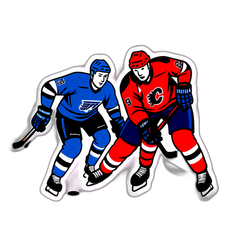 Sticker cu echipa de hochei