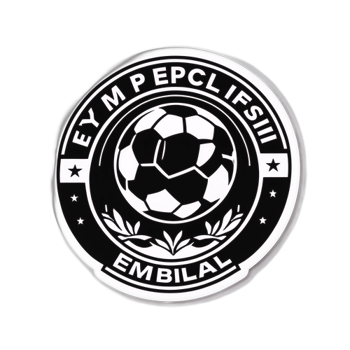 Стикер с графикой футбольного поля и мяча "EPL - моя страсть"