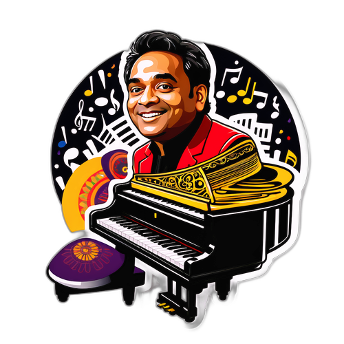 Stiker A.R. Rahman sebagai Maestro Musik