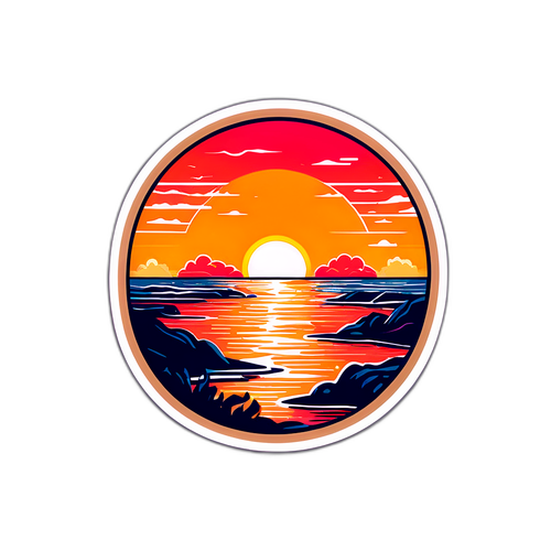 Nostalgisk Nya Saltkråkan Solnedgång