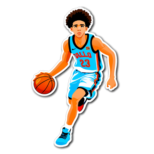 Sticker ni LaMelo Ball na Nagdribble