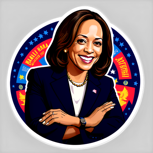 Kekuatan Perempuan Terwakili! Sticker Kamala Harris yang Menginspirasi dan Penuh Energi