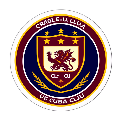 Autocolant tematic derby "U" Cluj – CFR Cluj