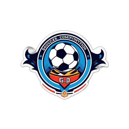 足球競賽團隊精神貼紙