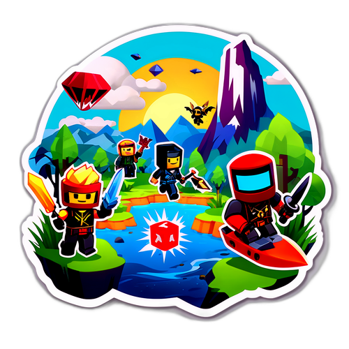 Sticker na May Temang Roblox sa Flashpoint