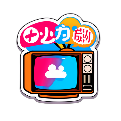 タマガワの名言をテレビ番組風の吹き出しで表現したステッカー