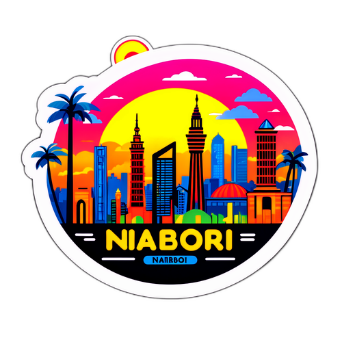 Nairobi város ikonikus épületeivel