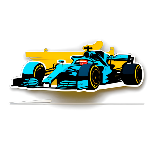 Emocjonalny sticker z logo F1 TV