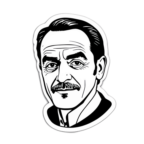 Minimalist Portræt af Yoram Zague