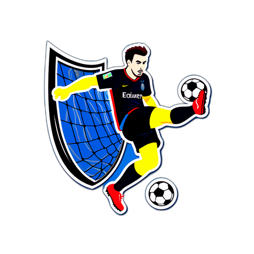 Pemain Bola Sepak Kicking Bola