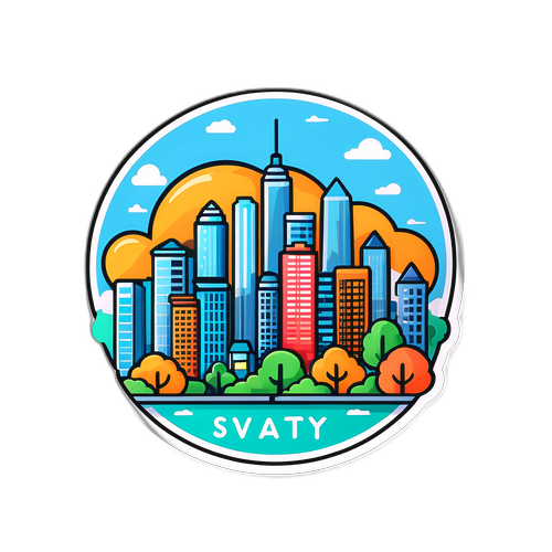 现代城市天际线