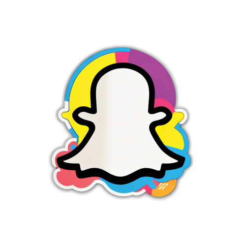 Snapchat-logotypen: Färgglad Digital Konst som Fångar Sociala Mediers Essens!