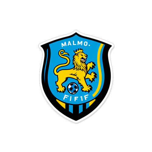 Klistermärke med Malmö FF:s logotyp