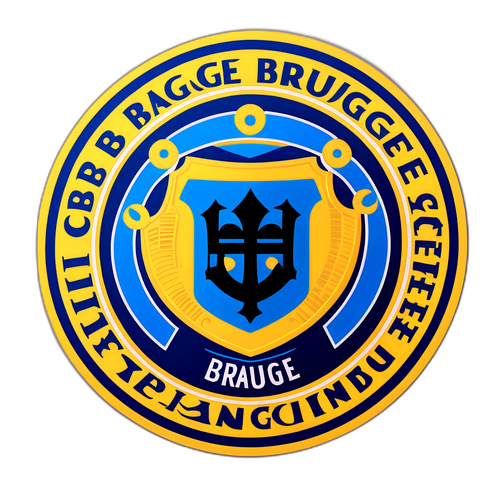 Stiker Logo Club Brugge KV dengan Sentuhan Seni Budaya Belgia