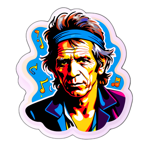 Στυλιζαρισμένη Πορτραίτο του Keith Richards