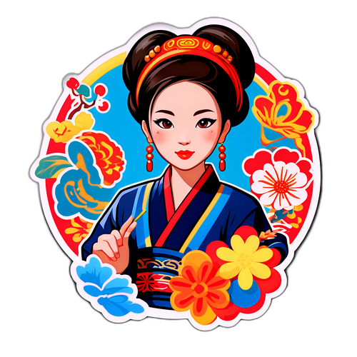 以程麗君為靈感的時尚風格貼紙
