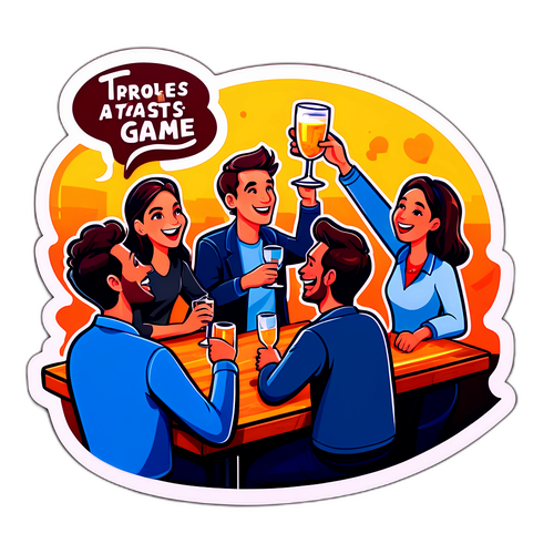 הוא מציע לחיים עם חברים בבר אחרי שהקבוצה שלו מנצחת משחק מכריע