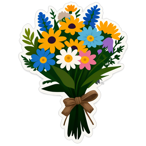 Bouquet of Wildflowers Sticker