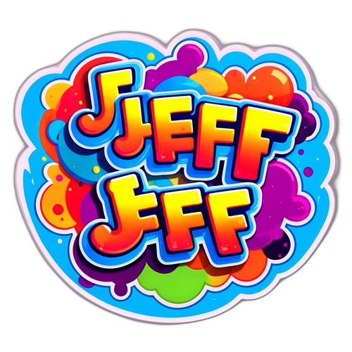 Veselá samolepka 'Jeff'