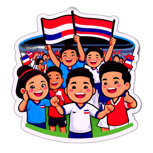 แฟนบอลไทยเชียร์ในสนาม