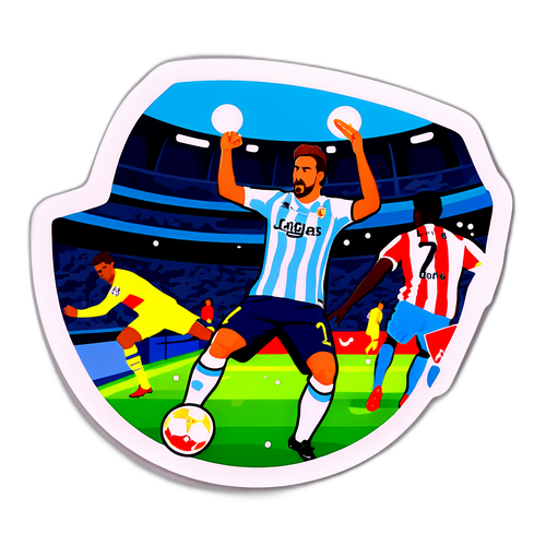 라리가 매치의 중요한 순간을 담은 스티커