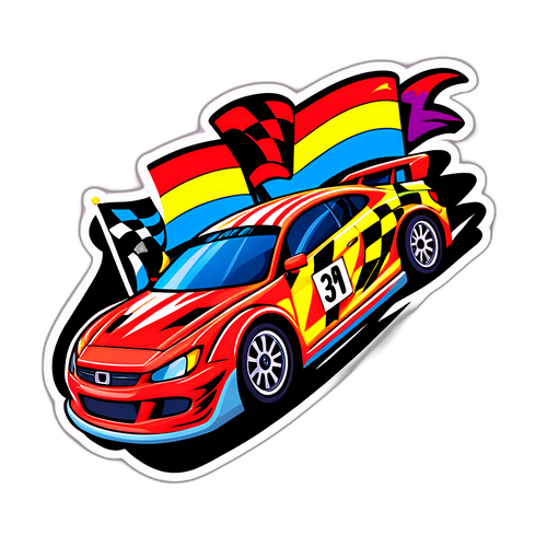 Sticker ng Pagsisimula ng Karera