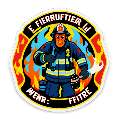 Feuerwehrmann aus der Feuerwehr Wiener Neustadt in Aktion