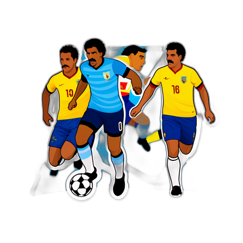 Những cầu thủ Uruguay và Venezuela ghi bàn ấn tượng