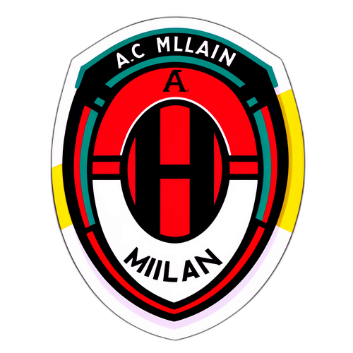Vintage AC Milan Sticker