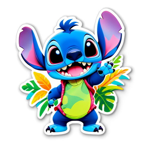 Adorable Stitch en Pose Divertida