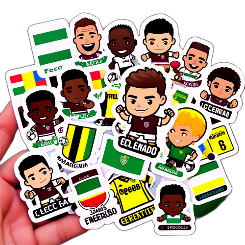 สติ๊กเกอร์ฟุตบอล: ตัวละครการ์ตูนและโลโก้สโมสร