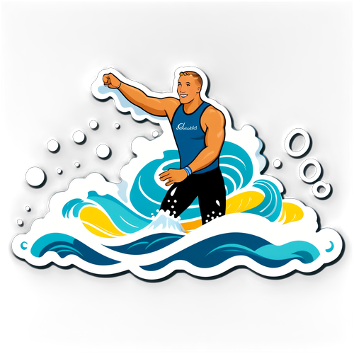 Making Waves: The Unstoppable Spirit of Caeleb Dressel - A Design That Inspires Success!