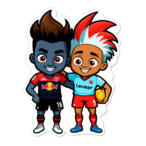 Rivalitas Menggemaskan! Sticker Lucu Mascot Bayer Leverkusen dan RB Leipzig yang Wajib Dimiliki!