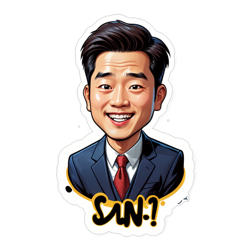 Son Jun-ho의 매력! 웃음과 기쁨을 담은 캐리커쳐 스티커 모음!