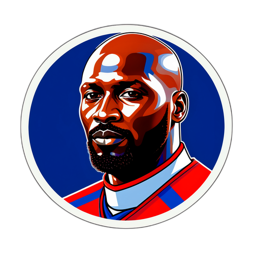 Illustration d'un portrait stylisé de George Weah