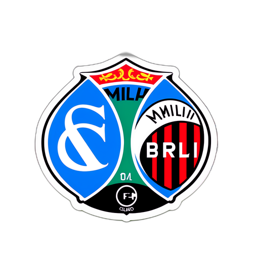 Sticker för Napoli och Milan på fotbollsplanen